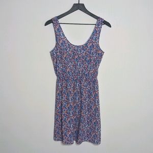 BP White Floral Tie Keyhole Floral Tank Dress EUC